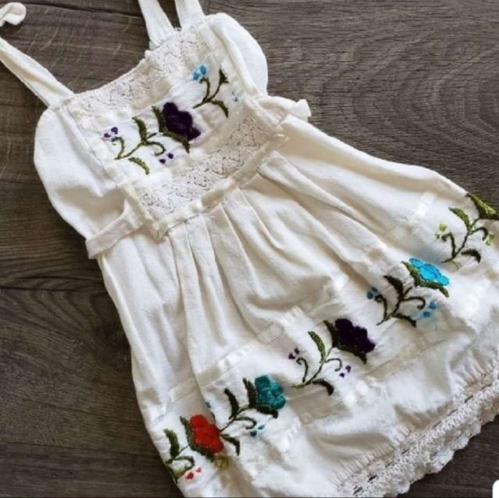 Baby Girls Floral Mexican Dress